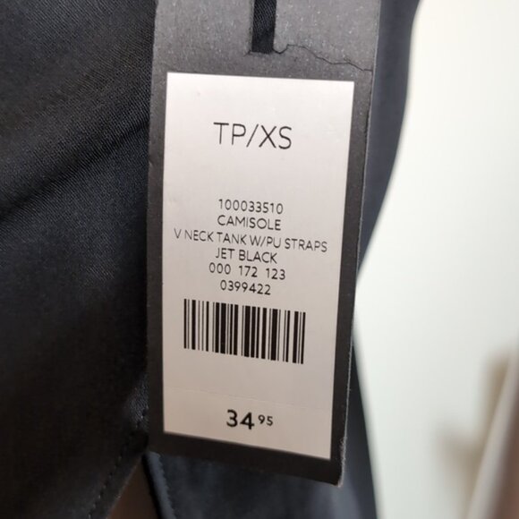 Dynamite Camisole Tank Top Vneck Faux Leather Cut Out Strappy Open Wrap Back - Picture 11 of 14